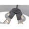 Nuvo Livingston 4-Light Pendant, E26 60W, Putty Gray, White Linen Fabric Shade 60/7668 - alternate 7